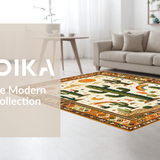 Charming Colorful Botanical Scene(Beige)