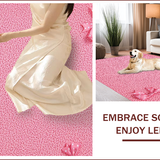 Ultra Soft Area Rug, Non Slip, Stain Resistant, Washable Area Rugs for Living Room, Bedroom, Preppy Pink Non-Slip Bathroom Decor(Pink)