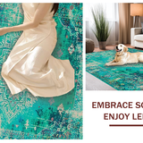 Lush Earthy Tones with Medallions(Blue)
