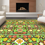 Ultra Soft Area Rug, Non Slip, Stain Resistant, Washable Area Rugs for Living Room, Bedroom, Contemporary Springtime Color Palette(Brown)