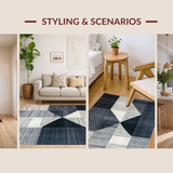 Luxurious Black and Gray Medallion Style(Gray)