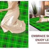 Vibrant Shamrock Patterned Flooring(Green)