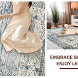 Contemporary Earth Tones Geometry(Blue)