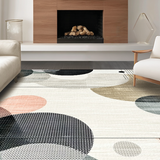 Ultra Soft Area Rug, Non Slip, Stain Resistant, Washable Area Rugs for Living Room, Bedroom, Artistic Fluid Shaggy Composition(Gray)