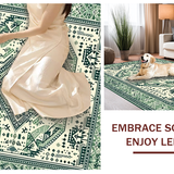 Serene Sage Green Geometric Arrangement(Ivory)