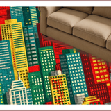 Ultra Soft Area Rug, Non Slip, Stain Resistant, Washable Area Rugs for Living Room, Bedroom, Interactive Vibrant Playroom Road Map Activity Carpet(Red)