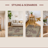 Ultra Soft Area Rug, Non Slip, Stain Resistant, Washable Area Rugs for Living Room, Bedroom, Vibrant Cowhide Graphic Statement Piece(Beige)