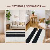 Modern Graphic Tiled Motif(Black)