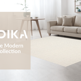 Ultra Soft Area Rug, Non Slip, Stain Resistant, Washable Area Rugs for Living Room, Bedroom, Modern Ivory Rustic Charm(Beige)