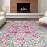 Elegant Vintage Geometric Motif Fusion(Green)