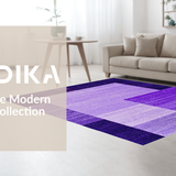 Ultra Soft Area Rug, Non Slip, Stain Resistant, Washable Area Rugs for Living Room, Bedroom, Chic Purple Shaggy Artistry(Purple)