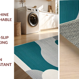 Artistic Teal and Gray Tiled Design(Gray)