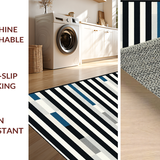 Contemporary Bold Lettering Round Mat(Black)