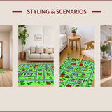 Playful Cityscape Road Design(Green)