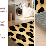 Ultra Soft Area Rug, Non Slip, Stain Resistant, Washable Area Rugs for Living Room, Bedroom, Vibrant Cheetah Skin Design(Beige)