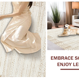 Elegant Off White Curved Design(Beige)