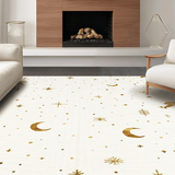 Celestial Pastel Clouds and Stars(Beige)