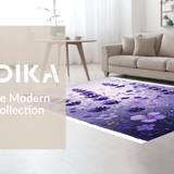 Ultra Soft Area Rug, Non Slip, Stain Resistant, Washable Area Rugs for Living Room, Bedroom, Warm Cozy Shag Design Element(Purple)