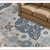 Ultra Soft Area Rug, Non Slip, Stain Resistant, Washable Area Rugs for Living Room, Bedroom, Oriental Style Bedroom Small Rug for Pets(Gray)