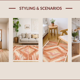 Ultra Soft Area Rug, Non Slip, Stain Resistant, Washable Area Rugs for Living Room, Bedroom, Luxurious Soft Burnt Orange Area Rug Bedroom(Orange)