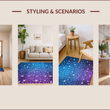 Ultra Soft Area Rug, Non Slip, Stain Resistant, Washable Area Rugs for Living Room, Bedroom, Luxurious Plush Living Room Area Rug(Purple)