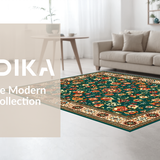 Charming Rustic Floral Tapestry(Green)