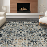Ultra Soft Area Rug, Non Slip, Stain Resistant, Washable Area Rugs for Living Room, Bedroom, Luxurious Cosmic Textured Visuals(Gray)
