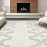 Contemporary Geometric Trellis Accent(Gray)