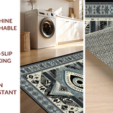 Artisanal Black and Gray Tiled Design(Gray)