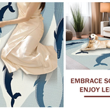 Contemporary Ocean Wave Design(Blue)