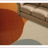Ultra Soft Area Rug, Non Slip, Stain Resistant, Washable Area Rugs for Living Room, Bedroom, Contemporary Neutral Kids Playroom Foldable Area Rug(Orange)