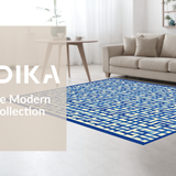 Ultra Soft Area Rug, Non Slip, Stain Resistant, Washable Area Rugs for Living Room, Bedroom, Artful Minimalist Pattern Play(White)