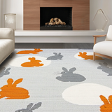 Ultra Soft Area Rug, Non Slip, Stain Resistant, Washable Area Rugs for Living Room, Bedroom, Delightful Cozy Farmhouse Vibe(Gray)