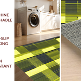 Ultra Soft Area Rug, Non Slip, Stain Resistant, Washable Area Rugs for Living Room, Bedroom, Luxurious Monochrome Artistic Flair(Yellow)
