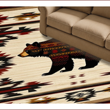 Ultra Soft Area Rug, Non Slip, Stain Resistant, Washable Area Rugs for Living Room, Bedroom, Southwest Nature-Inspired Aesthetic(Brown)