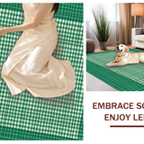 Rustic Green Ivory Checkerboard Elegance(Green)