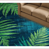 Ultra Soft Area Rug, Non Slip, Stain Resistant, Washable Area Rugs for Living Room, Bedroom, Elegant Circular Artful Expression(Blue)