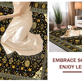 Luxurious Black Gold Damask Style(Black)