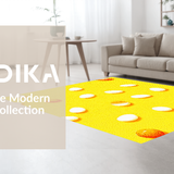 Ultra Soft Area Rug, Non Slip, Stain Resistant, Washable Area Rugs for Living Room, Bedroom, Charming Yellow Pastel Aesthetic(Yellow)