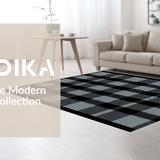 Chic Monochrome Plaid Aesthetic(Black)