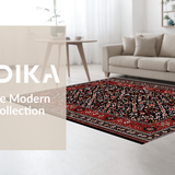 Contemporary Oversized Floral Motif(Red)