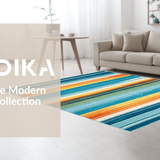 Chic Colorful Tiled Design(Blue)