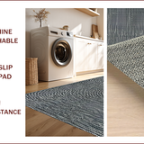 Ultra Soft Area Rug, Non Slip, Stain Resistant, Washable Area Rugs for Living Room, Bedroom, Greek Key Stair Treads(Gray)