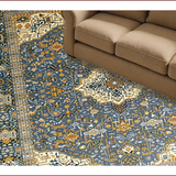 Ultra Soft Area Rug, Non Slip, Stain Resistant, Washable Area Rugs for Living Room, Bedroom, Elegant Floral Patterned Aesthetic(Gray)