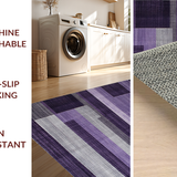 Ultra Soft Area Rug, Non Slip, Stain Resistant, Washable Area Rugs for Living Room, Bedroom, Sophisticated Plush Modern Interior Element(Purple)