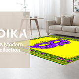 Ultra Soft Area Rug, Non Slip, Stain Resistant, Washable Area Rugs for Living Room, Bedroom, Charming Decorative Holiday Vibrance(Yellow)