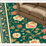 Ultra Soft Area Rug, Non Slip, Stain Resistant, Washable Area Rugs for Living Room, Bedroom, Boho Vintage Oriental(Green)