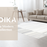 Ultra Soft Area Rug, Non Slip, Stain Resistant, Washable Area Rugs for Living Room, Bedroom, Textured Neutral Geometric Layers(Beige)