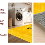 Ultra Soft Area Rug, Non Slip, Stain Resistant, Washable Area Rugs for Living Room, Bedroom, Yellow Black Tiger Area Rug for Boho Home Decor(Yellow)