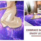 Ultra Soft Area Rug, Non Slip, Stain Resistant, Washable Area Rugs for Living Room, Bedroom, Vibrant Dreamy Mythical Creature Design(Purple)